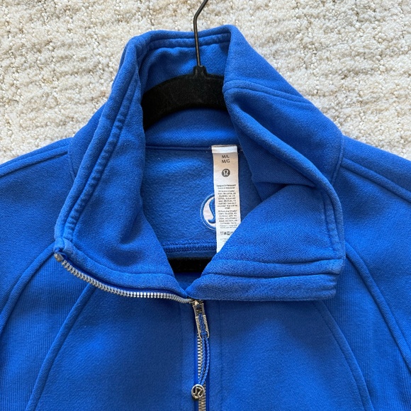 LIKE NEW! Lululemon Scuba Oversized Funnel-Neck Half Zip - BLUE - M/L - Picture 2 of 3